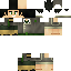 Black skin: raw texture render