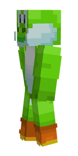 Blue skin: body, left side render