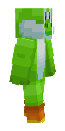 Blue skin: body, right side render