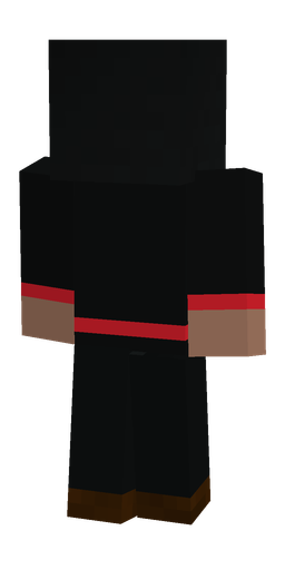 Black skin: body, back render