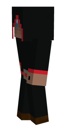 Black skin: body, left side render