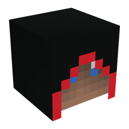 Black skin: head render