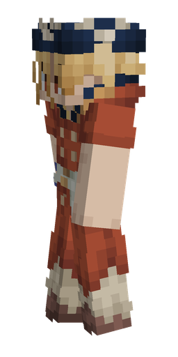 Orange skin: body, left side render