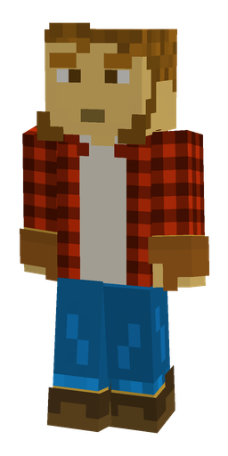 Blue skin: body, front render