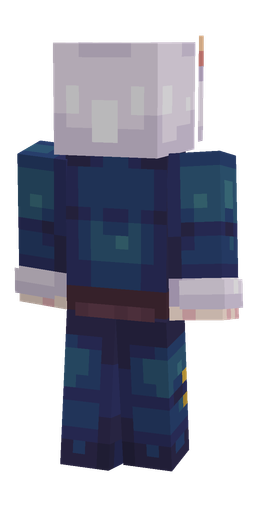 Blue skin: body, back render