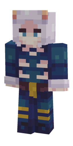 Blue skin: body, front render
