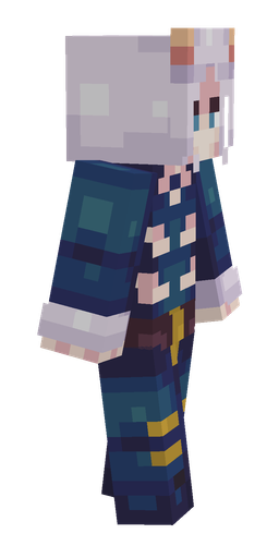 Blue skin: body, right side render