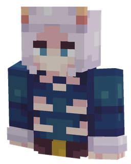 Blue skin: bust render