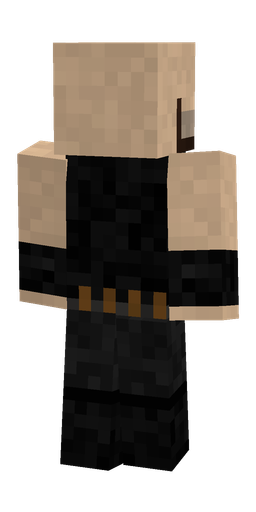 Black skin: body, back render