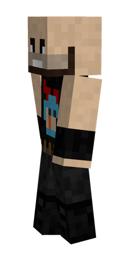 Black skin: body, left side render