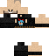 Black skin: raw texture render