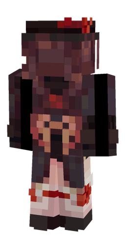 Black skin: body, back render