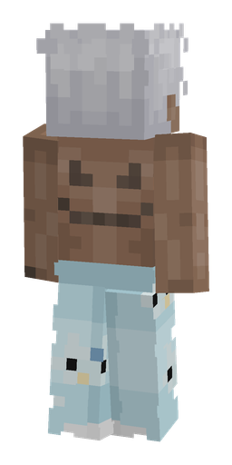 Blue skin: body, back render