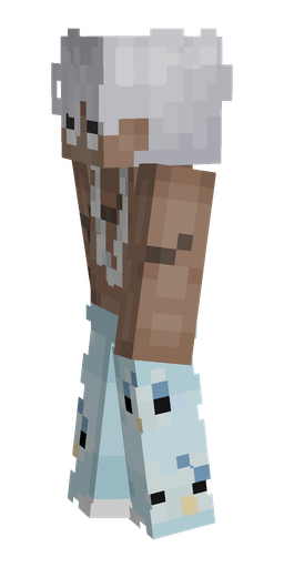 Blue skin: body, left side render