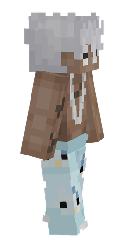 Blue skin: body, right side render