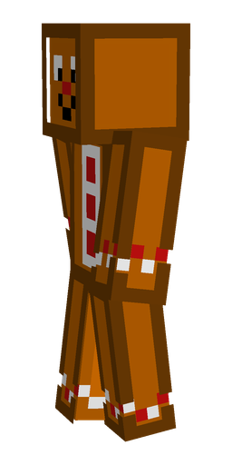 Brown skin: body, left side render