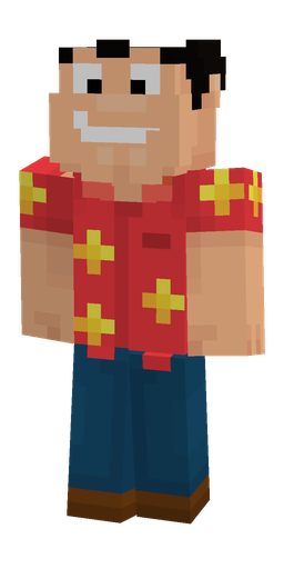 Blue skin: body, front render