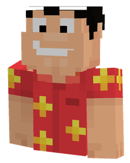 Blue skin: bust render