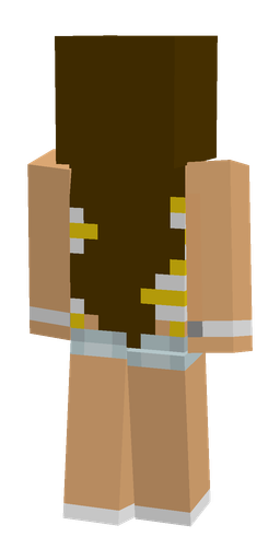 Brown skin: body, back render