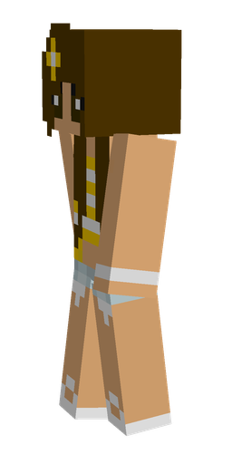 Brown skin: body, left side render