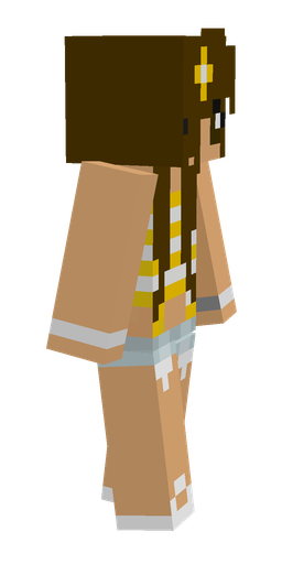 Brown skin: body, right side render
