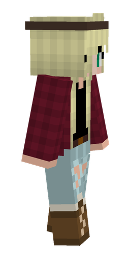 Blue skin: body, right side render