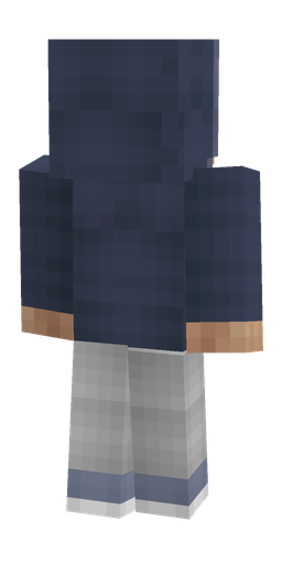 Blue skin: body, back render
