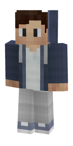Blue skin: body, front render