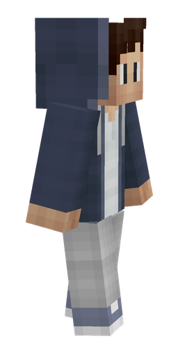 Blue skin: body, right side render