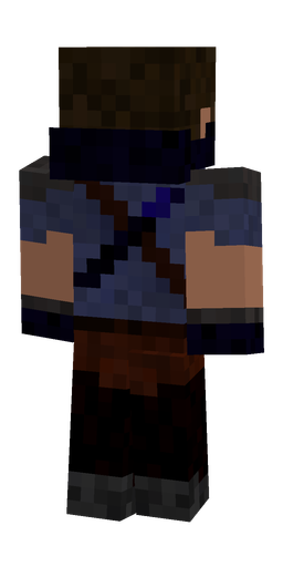 Black skin: body, back render