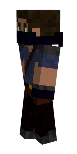 Black skin: body, left side render