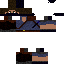 Black skin: raw texture render