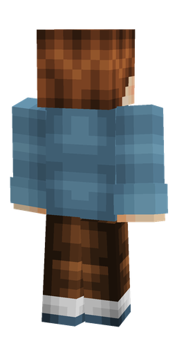 Blue skin: body, back render