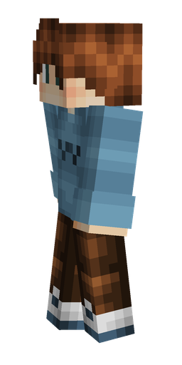 Blue skin: body, left side render