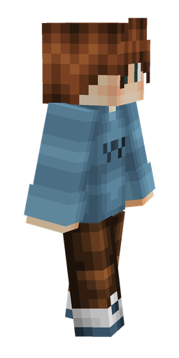 Blue skin: body, right side render