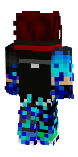Black skin: body, back render