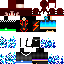 Black skin: raw texture render