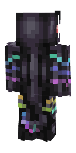 Black skin: body, back render