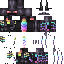 Black skin: raw texture render