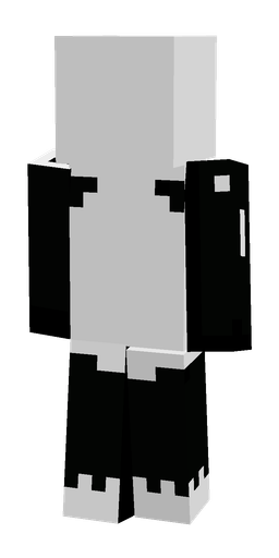 Black skin: body, back render