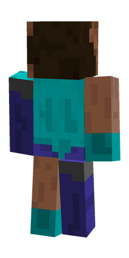Black skin: body, back render