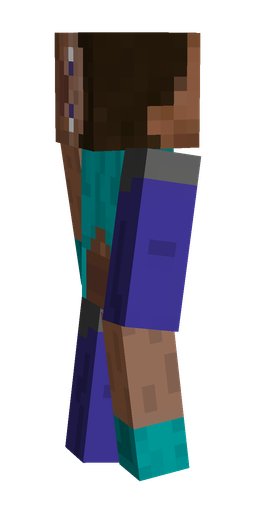 Black skin: body, left side render