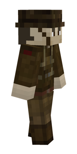 Brown skin: body, right side render