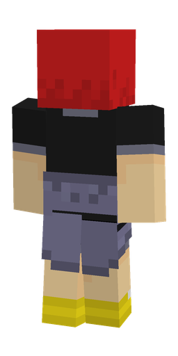 Black skin: body, back render