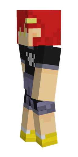 Black skin: body, left side render