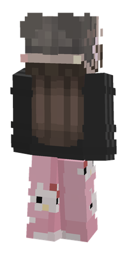 Black skin: body, back render