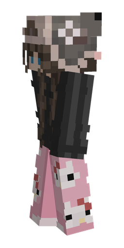 Black skin: body, left side render