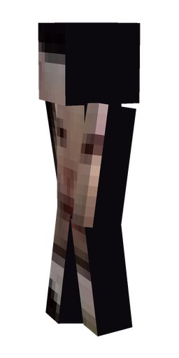 Black skin: body, left side render