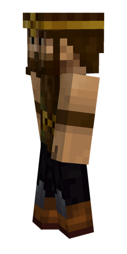 Black skin: body, left side render