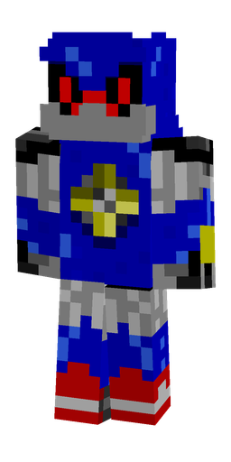 Blue skin: body, front render